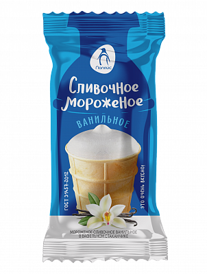 Сливочное мороженое ванильное, ТМ "Полайс"