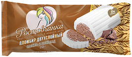 Пломбир полено 2х слойный, ванильный и шоколадный, ТМ «Ростовчанка»