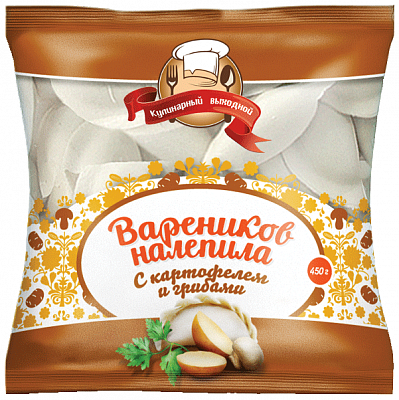 «Вареников Налепила» с картофелем и грибами