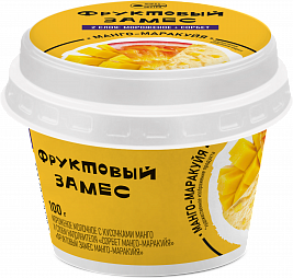 Мороженое молочное с сорбетом «Манго-Маракуйя» ТМ «Фруктовый Замес» 100 гр
