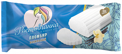 Пломбир ванильный полено, ТМ «Ростовчанка»